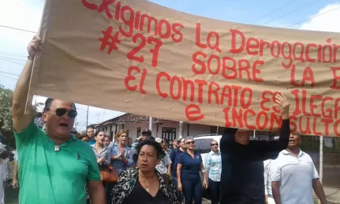 Planta de tratamiento de basura en Guararé los lleva a las calle