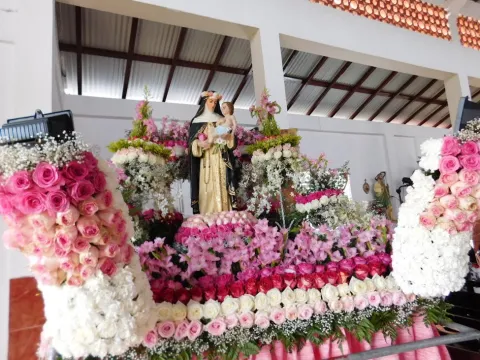 Celebran 430 años de llegada de santa Rosa de Lima