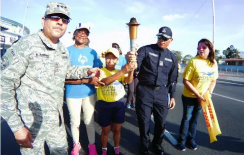 Llega a Colón la antorcha de las Olimpiadas Especiales