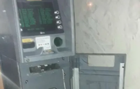 Vandalizan cajero en La Villa de Los Santos