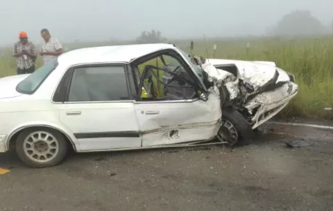 Triple colisión en carretera Santiago-Soná con resultado de 5 heridos