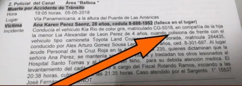Posible alteración del parte policial en caso de Puente de las Américas