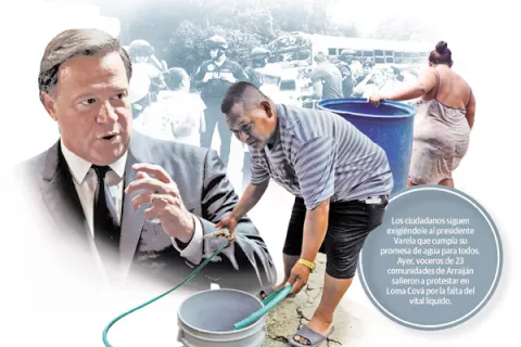 'Agua para todos', la promesa de Juan Carlos Varela que no llegó