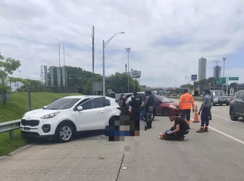 Video capta balacera que deja un muerto y dos heridos en el Corredor Sur
