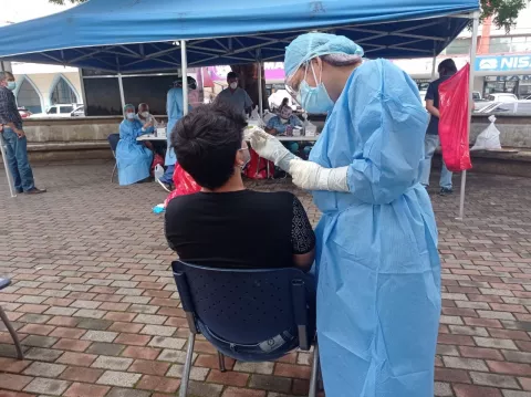 El Minsa solamente aplicará prueba rápida de la covid-19 en el puesto de control de Guabalá