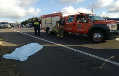 Ciclista se convierte en la primera víctima del 2022 por accidente de tránsito en Chiriquí