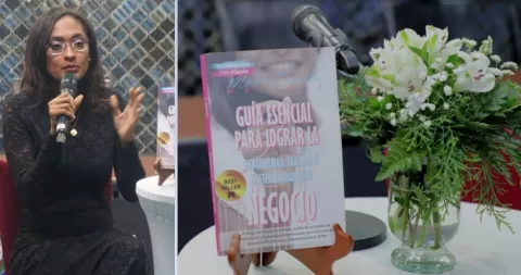 Myrja Ceballos presentó su libro sobre emprendimiento