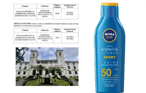 Minsa ordena el retiro inmediato del bloqueador Nivea y cancela su registro sanitario