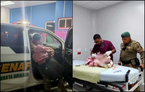 Unidades del Senafront asisten el nacimiento de un bebé en Chiriquí