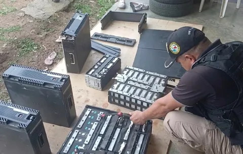 Recuperan cinco baterías de litio hurtadas de antenas de telecomunicaciones en La Chorrera