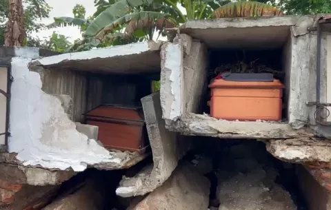 Veraguas: Terremoto deja viviendas destruidas y ataúdes expuestos en el cementerio de Soná