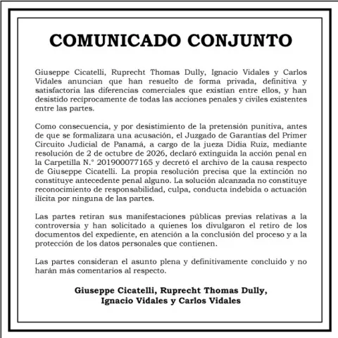 Comunicado conjunto