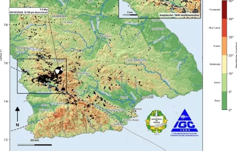 Identifican 2,351 deslizamientos tras el sismo de magnitud 7.5 