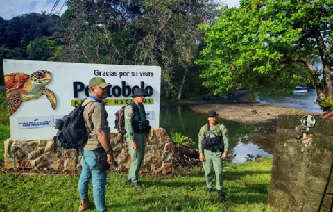¡Despliegue de seguridad en Portobelo! Drones, patrullajes y vigilancia especial de la Policía por el Cristo Negro