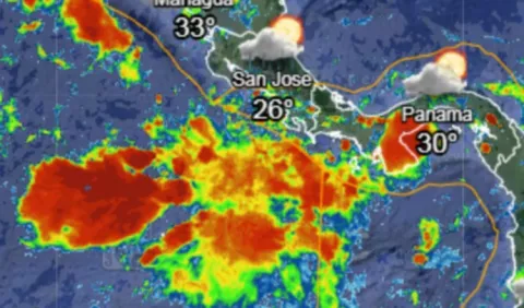 Onda tropical pone bajo advertencia a Panamá