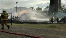 Alrededor de 75 personas participaron para controlar el fuego. Cortesía