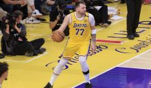Luka Doncic, jugador de los Lakers. Foto: EFE