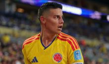 James Rodríguez, capitán de Colombia. Foto:EFE
