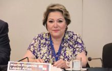 La magistrada presidenta de la Corte, María Eugenia López. Foto: Cortesía