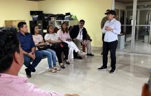 La ministra Dinoska Montalvo durante la gira por Los Santos. Foto: Cortesía