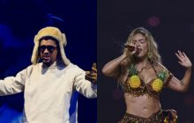 Bad Bunny y Karol G. Fotos: EFE / Thais Llorca / Isaac Fontana