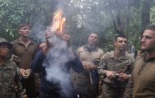 Fuerzas terrestres de Estados Unidos realizan entrenamientos en la selva de Panamá.