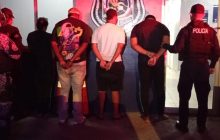 Hay cuatro aprehendidos, una mujer y tres hombres. Foto: Cortesía