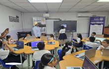 La instalación de esta aula forma parte del proyecto nacional Aula Digital Interactiva, impulsado por los clubes rotarios del país con el apoyo de La Fundación Rotaria, autoridades educativas y aliados comunitarios. Foto. Cortesía