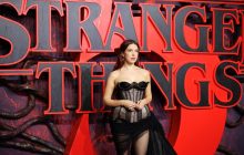 Millie Bobby Brown en la presentación de la serie ‘Stranger Things’ en Londres. Foto: EFE / EPA /Tolga Akmen