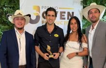 El empresario David Virzi en la gala de premiación.