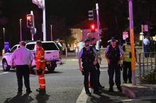 Policía en el escenario del tiroteo registrado este domingo en Sídney. Foto: EFE/EPA/Mick Tsikas