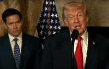 El presidente de Estados Unidos, Donald Trump, junto al secretario de Estado, Marco Rubio. Foto: EFE