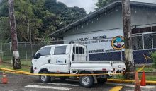 Funcionarios de la ACP, verificó el material hurtado y se informó que se presentará la denuncia correspondiente. Foto. Diómedes Sánchez