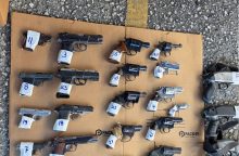 Armas entregadas, las cuales, posteriormente, son destruidas. Foto: Cortesía Gobernación de Panamá