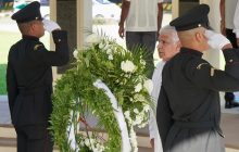 Mulino rindió honor a los mártires, en un acto solemne este viernes. Foto: Cortesía