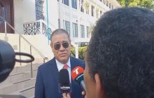  Pedro Meilán a su llegada al edificio Gil Ponce. Foto: Cristabel Escala 