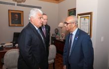 El presidente de la República, José Raúl Mulino, junto al secretario general de la OEA, Albert Ramdin. Foto: Cortesía