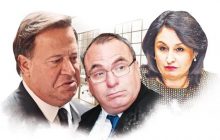 Juan Carlos Varela, Rolando López y Kenia Porcell.