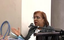 La perito Tatiana Chérigo durante su comparecencia al juicio de Odebrecht. Foto: Grupo Epasa