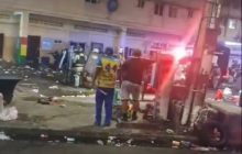 Algunas personas heridas se dirigieron a la sala de urgencias del Hospital Dr. Manuel Amador Guerrero para recibir atención médica.