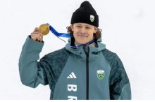 El medallista de oro brasileño Lucas Pinheiro Braathen. EFE/EPA/MICHAEL BUHOLZER