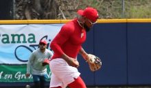 Allen Córdoba, durante los entrenamientos del seleccionado panameño. Foto: Fedebeis/captura
