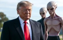 Trump dijo que  él mismo desconoce si los extraterrestres son reales. Foto: Grok