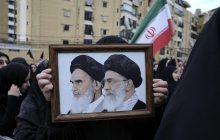 Miles de simpatizantes de Hizbulá se reúnen en Dahye para honrar a Jameneí. Foto: EFE