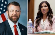 Markwayne Mullin y  Kristi Noem. Foto: EFE