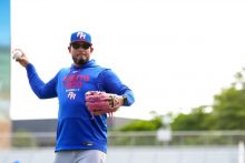 Yadier Molina, piloto del equipo de Puerto Rico. Foto: EFE