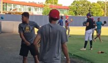 El equipo de Veraguas entrena en el estadio Omar Torrijos. Foto: Melquiades Vásquez A.