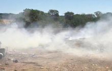En los últimos días los bomberos han tenido que hacer frente a varios incendios en los vertederos acielo abierto. Foto.Thays Domínguez 