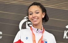 Dessire Frías es la abanderada de la delegación de Panamá. Foto Cortesía