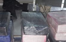 La droga estaba oculta en 17 paquetes, en el área del cielo raso. Foto: Diomedes Sánchez